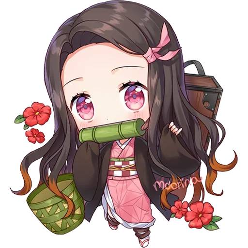 Набор стикеров Незуко Камадо №20 для WhatsApp 19