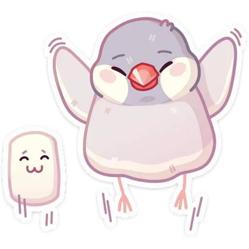 Набор стикеров Пухлик для WhatsApp 19