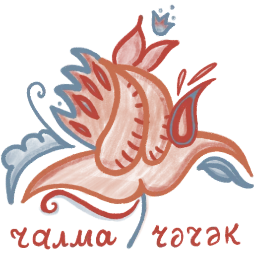 Набор стикеров tatar flowers ornament для WhatsApp 25