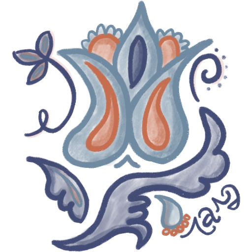 Набор стикеров tatar flowers ornament для WhatsApp 27