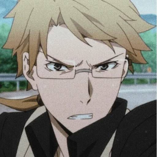 Набор стикеров Великий из Бродячих Псов №17 для WhatsApp 18