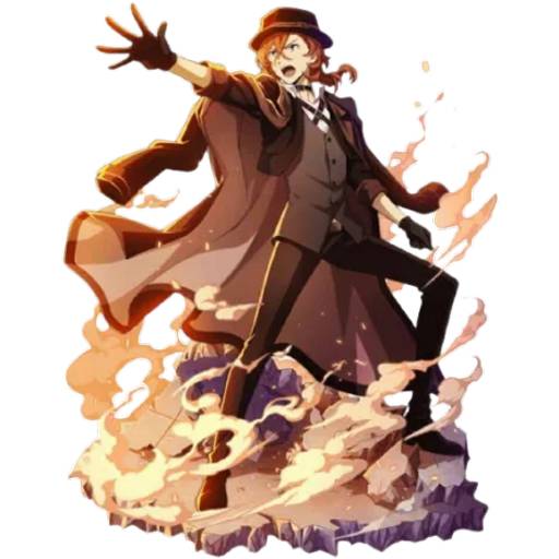 Набор стикеров Великий из Бродячих Псов №2 для WhatsApp 28