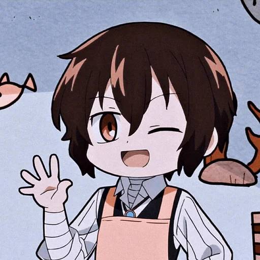 Набор стикеров Великий из Бродячих Псов №24 для WhatsApp 9