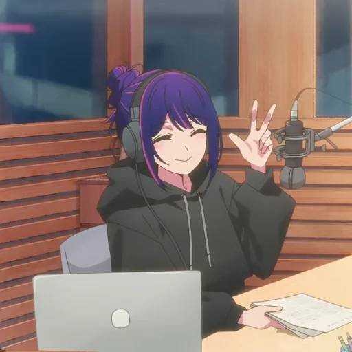 Набор стикеров Ай Хошино для WhatsApp 22