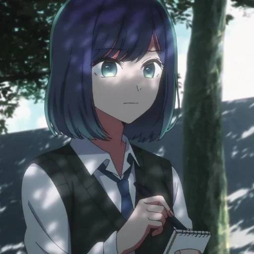 Набор стикеров Аканэ Курокава для WhatsApp 12