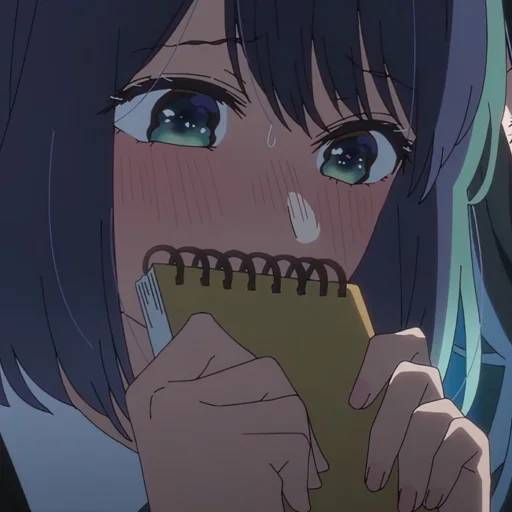 Набор стикеров Аканэ Курокава для WhatsApp 21