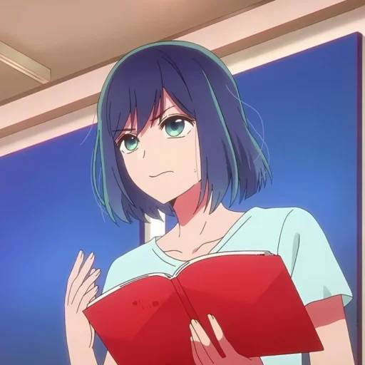 Набор стикеров Аканэ Курокава для WhatsApp 28