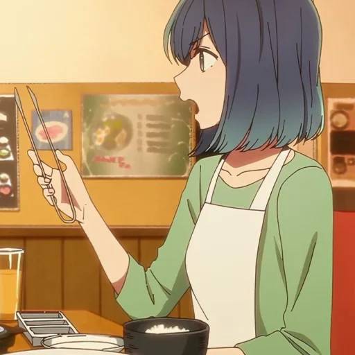 Набор стикеров Аканэ Курокава для WhatsApp 29