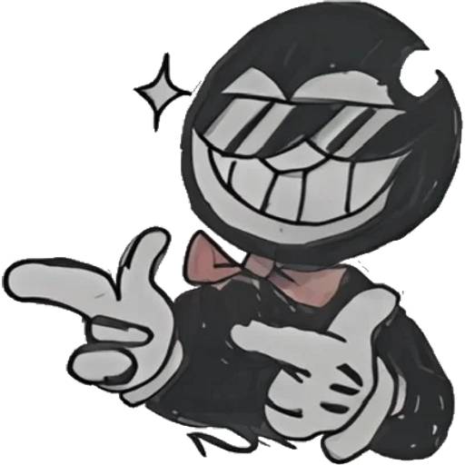 Набор стикеров Bendy and the Ink Machine №11 для WhatsApp 8