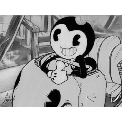 Набор стикеров Bendy and the Ink Machine №13 для WhatsApp 19
