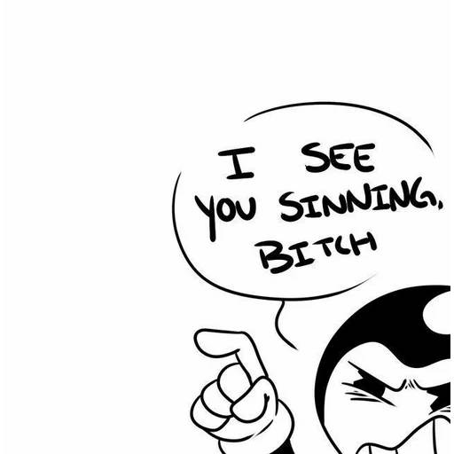 Набор стикеров Bendy and the Ink Machine №13 для WhatsApp 20