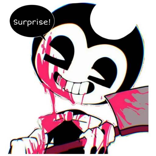 Набор стикеров Bendy and the Ink Machine №2 для WhatsApp 19
