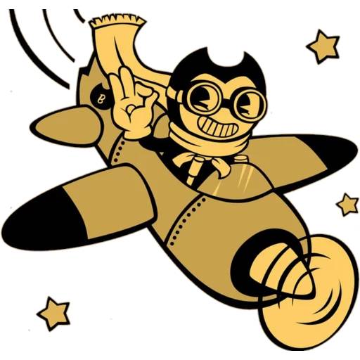 Набор стикеров Bendy and the Ink Machine №6 для WhatsApp 10