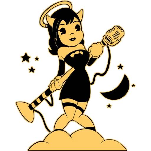 Набор стикеров Bendy and the Ink Machine №6 для WhatsApp 23