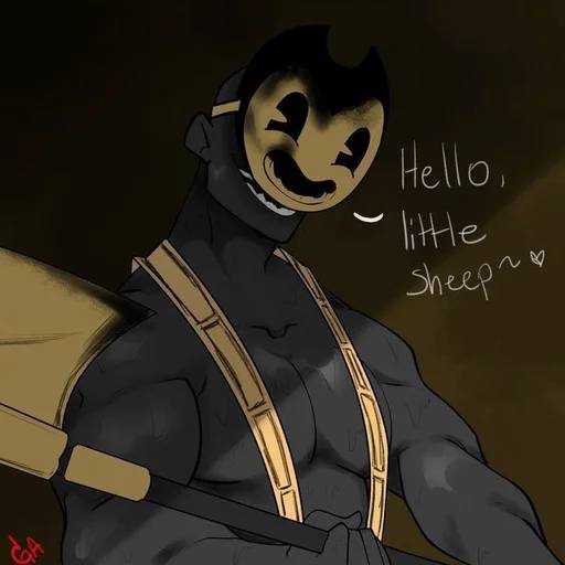 Набор стикеров Bendy and the Ink Machine №8 для WhatsApp 14