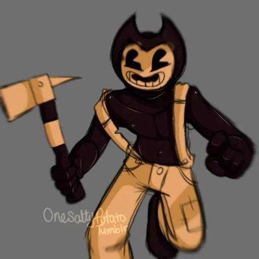 Набор стикеров Bendy and the Ink Machine №8 для WhatsApp 16