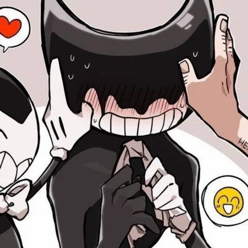 Набор стикеров Bendy and the Ink Machine №9 для WhatsApp 12