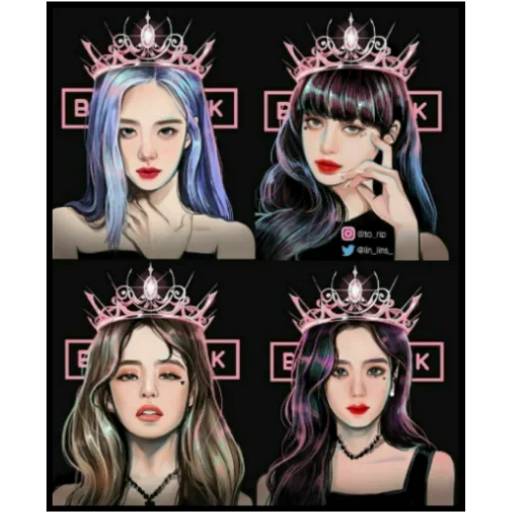 Набор стикеров Blackpink №28 для WhatsApp 9