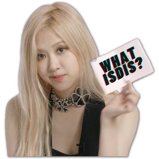 Набор стикеров Blackpink Blondsé для WhatsApp 16