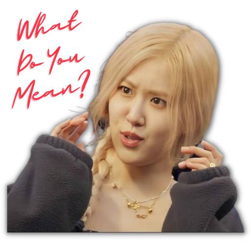 Набор стикеров Blackpink Blondsé для WhatsApp 19