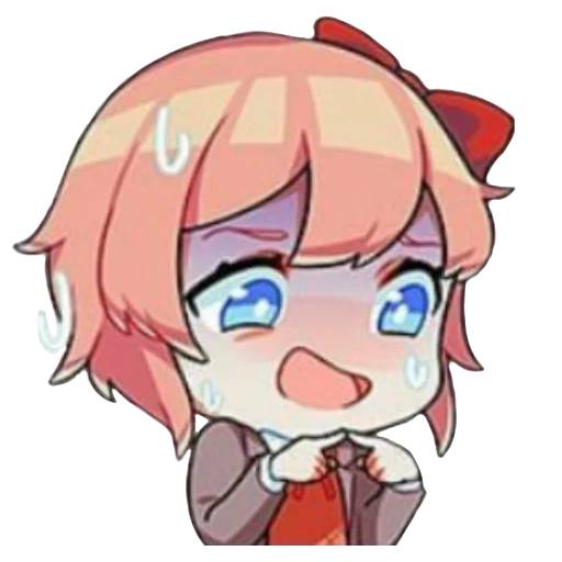 Набор стикеров Doki Doki Literature Club! №10 для WhatsApp 11