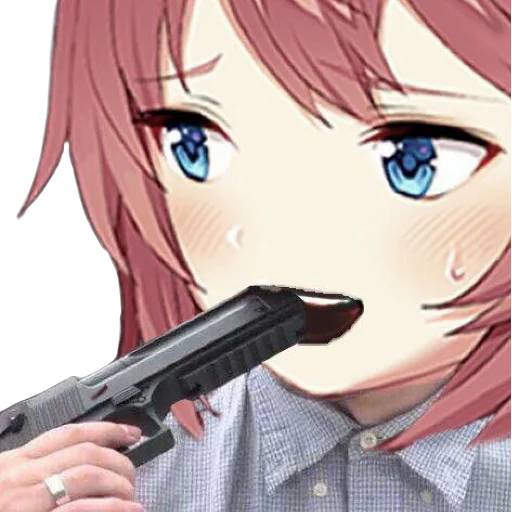 Набор стикеров Doki Doki Literature Club! №10 для WhatsApp 14