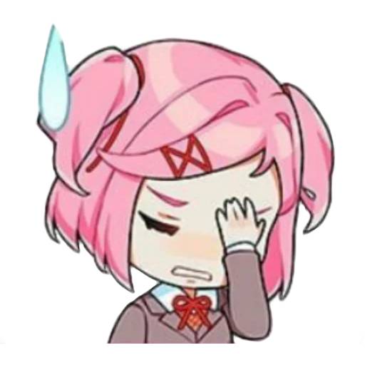 Набор стикеров Doki Doki Literature Club! №10 для WhatsApp 19