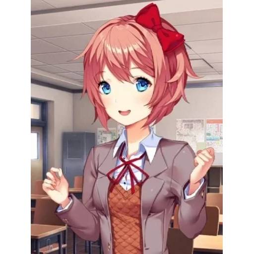 Набор стикеров Doki Doki Literature Club! №11 для WhatsApp 6