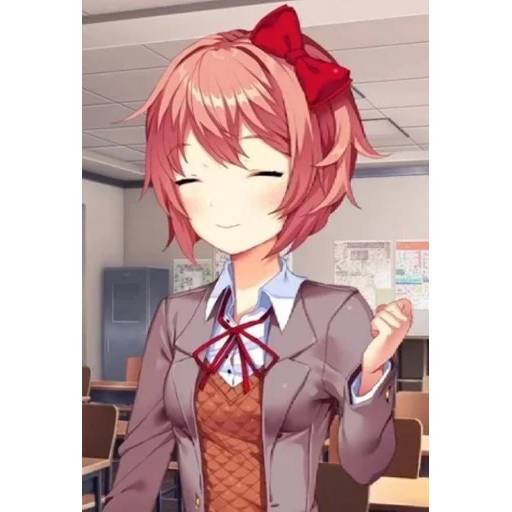 Набор стикеров Doki Doki Literature Club! №11 для WhatsApp 7