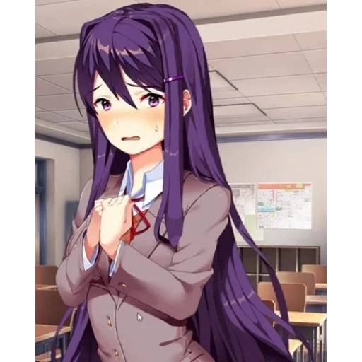 Набор стикеров Doki Doki Literature Club! №11 для WhatsApp 9