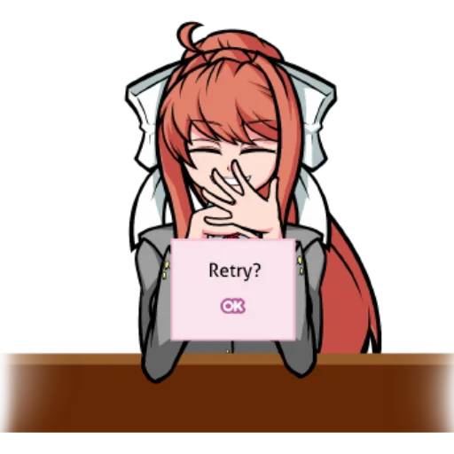 Набор стикеров Doki Doki Literature Club! №14 для WhatsApp 21