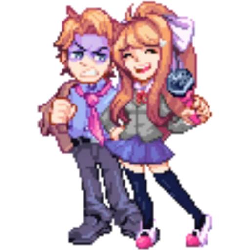 Набор стикеров Doki Doki Literature Club! №14 для WhatsApp 26