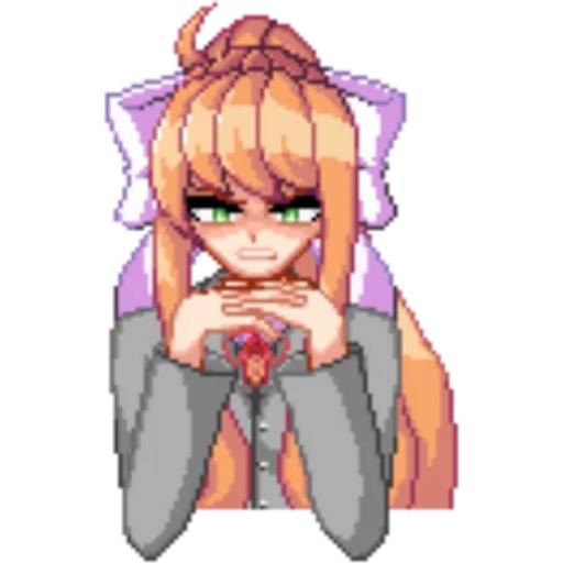 Набор стикеров Doki Doki Literature Club! №14 для WhatsApp 29