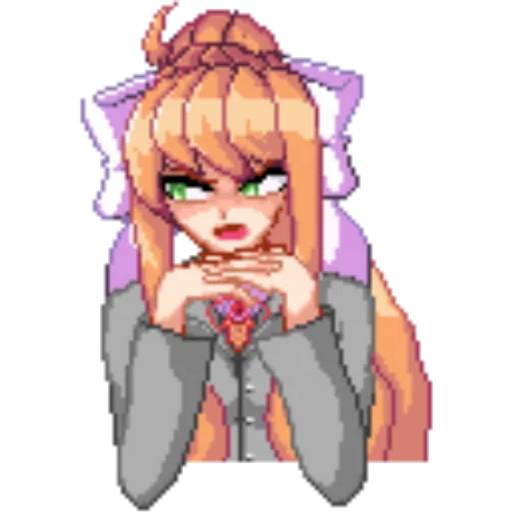 Набор стикеров Doki Doki Literature Club! №14 для WhatsApp 3