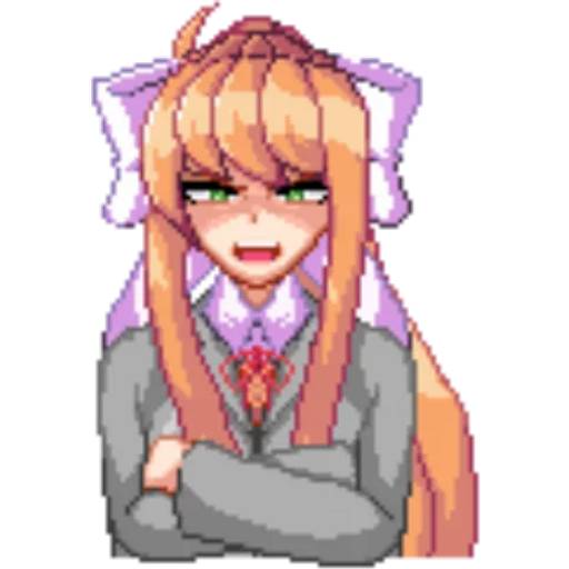 Набор стикеров Doki Doki Literature Club! №14 для WhatsApp 30