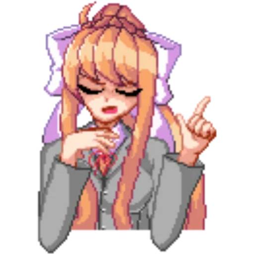 Набор стикеров Doki Doki Literature Club! №14 для WhatsApp 4