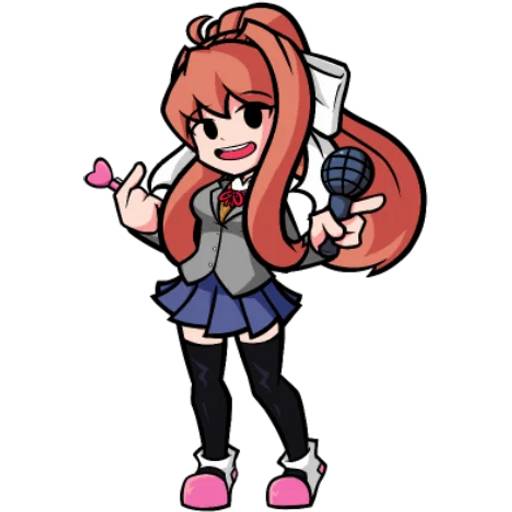 Набор стикеров Doki Doki Literature Club! №14 для WhatsApp 7