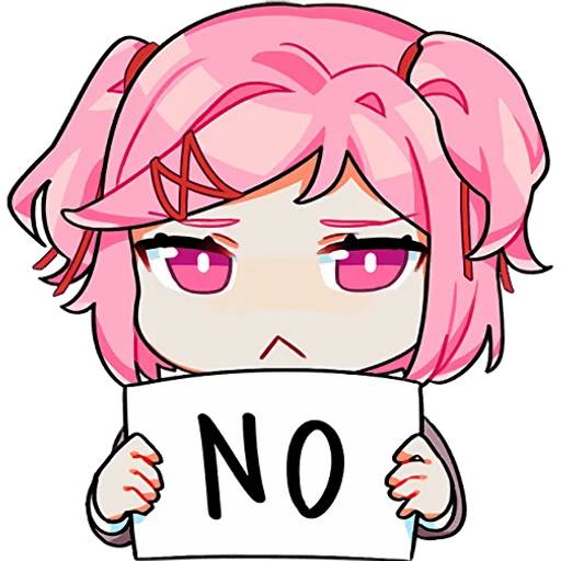 Набор стикеров Doki Doki Literature Club! №4 для WhatsApp 28