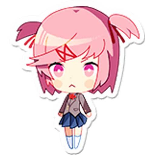 Набор стикеров Doki Doki Literature Club! №6 для WhatsApp 22