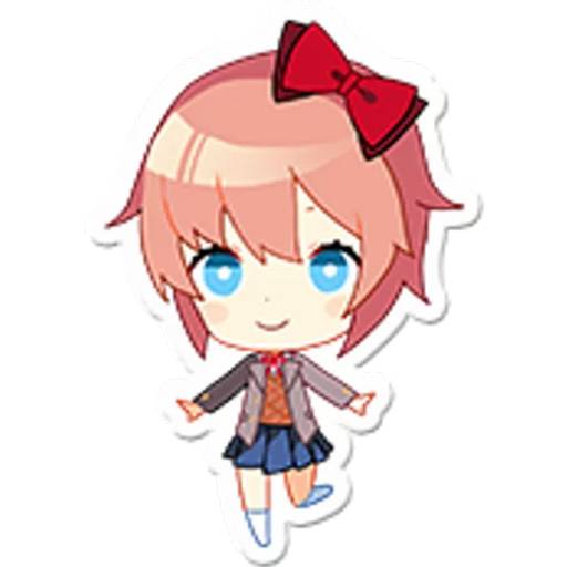 Набор стикеров Doki Doki Literature Club! №6 для WhatsApp 25