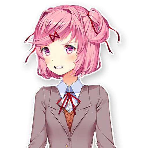 Набор стикеров Doki Doki Literature Club! №9 для WhatsApp 5