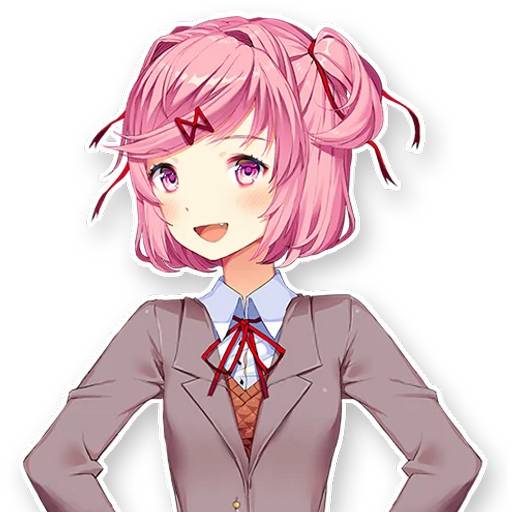 Набор стикеров Doki Doki Literature Club! №9 для WhatsApp 7