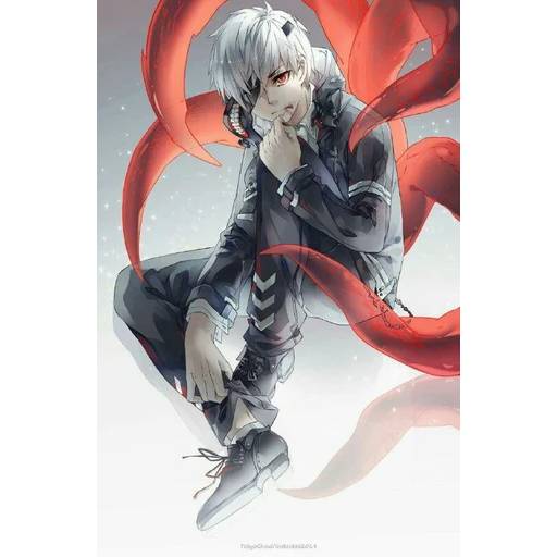 Набор стикеров Канеки Кен №25 для WhatsApp 14