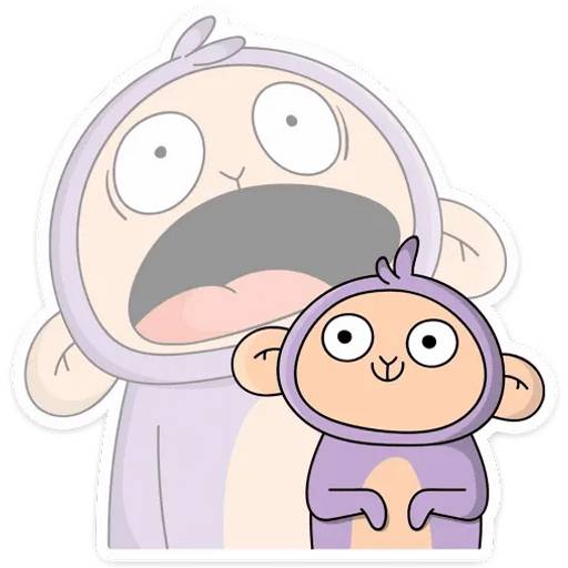 Набор стикеров Майки для WhatsApp 23