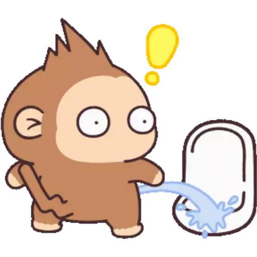 Набор стикеров Monkey I Am для WhatsApp 20