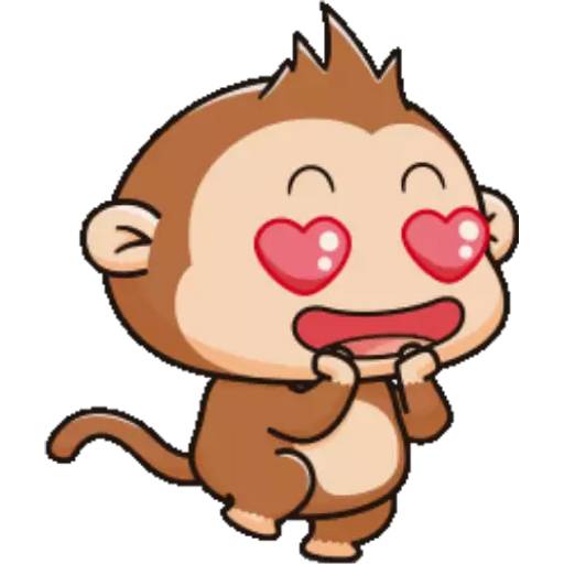 Набор стикеров Monkey I Am для WhatsApp 23
