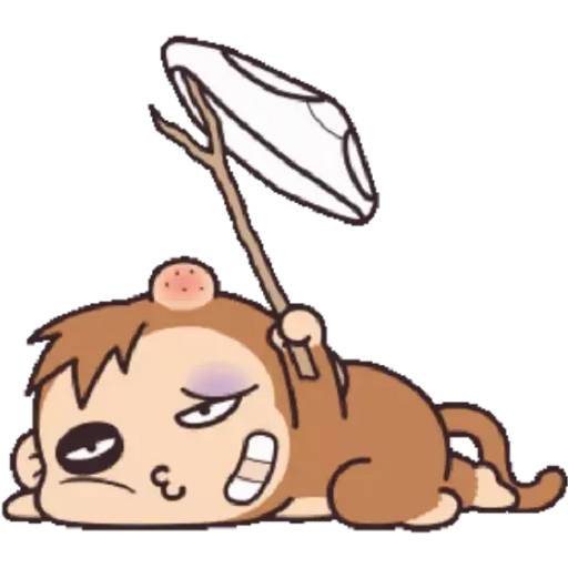 Набор стикеров Monkey I Am для WhatsApp 25