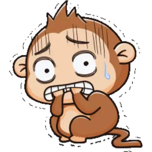Набор стикеров Monkey I Am для WhatsApp 29