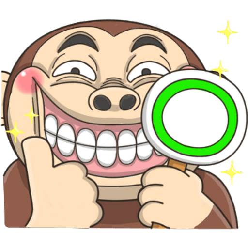 Набор стикеров mr monkey 1 для WhatsApp 4