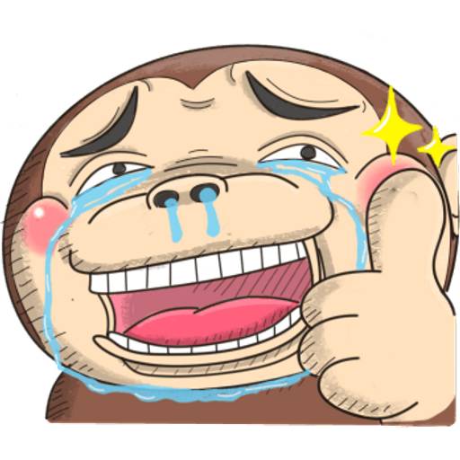 Набор стикеров mr monkey 1 для WhatsApp 6